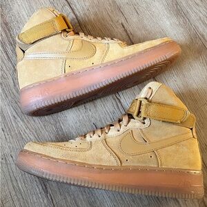 Nike 2021 Air Force 1 High LV8 Wheat Never Worn 7Y